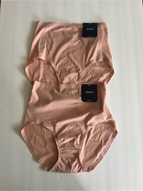 2-Pack SPANX Ahhh-llelujah Undies Hi-Cut Brief One Size Vintage Rose Nude NWT